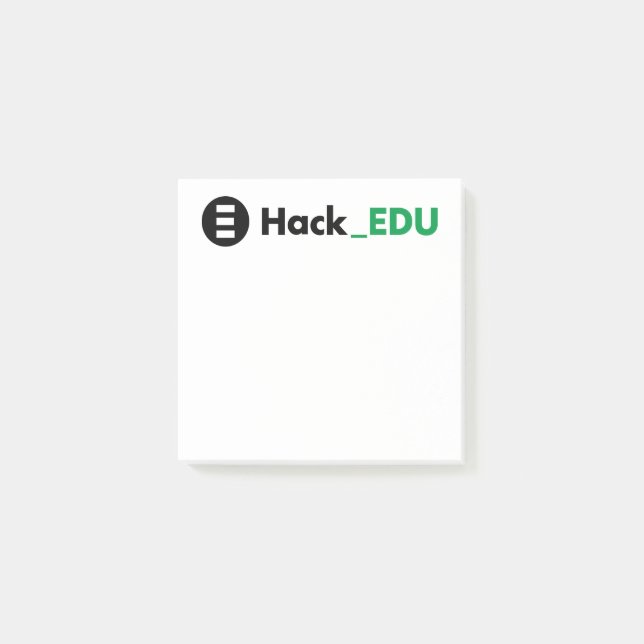 Notes post-it HackEDU 3x3 (Devant)