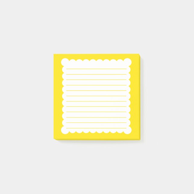 Notes post-it® jaune vif (Devant)