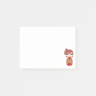 Notes Post-it® Kokeshi Poupée Rouge 4 x 3