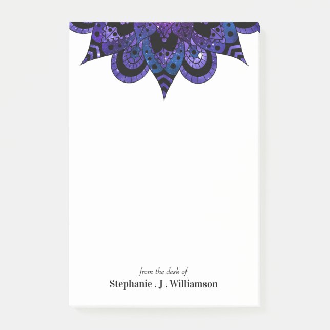 Notes Post-It Mandala Galaxy (Devant)