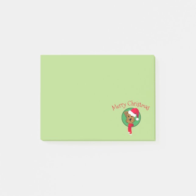 Notes Post-it® Noël Chien 4 x 3 (Devant)