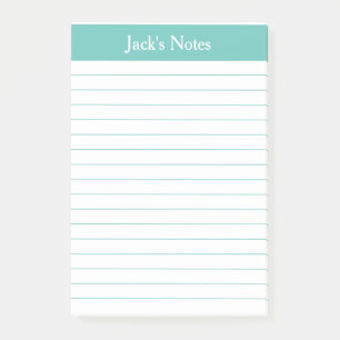 Notes post-it personnalisées à base d'aqua classiq