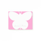 Notes Post-it® personnalisées avec papillon mignon
