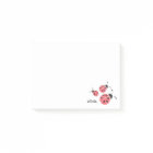 Notes post-it personnalisées de l'aquarelle Ladybu