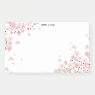 Notes Post-It® personnalisées en fleur de cerisier