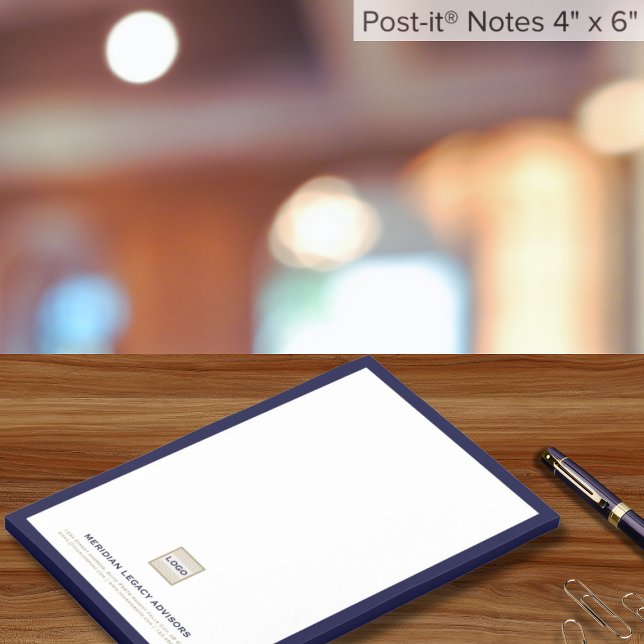 Notes post-it personnalisées marquées par logo (Créateur téléchargé)