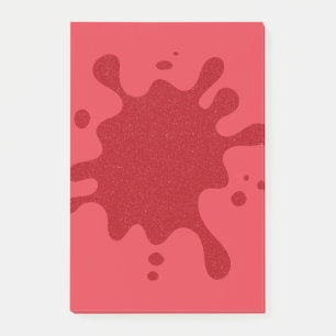 Notes Post-it® personnalisées rouge tomate Splash