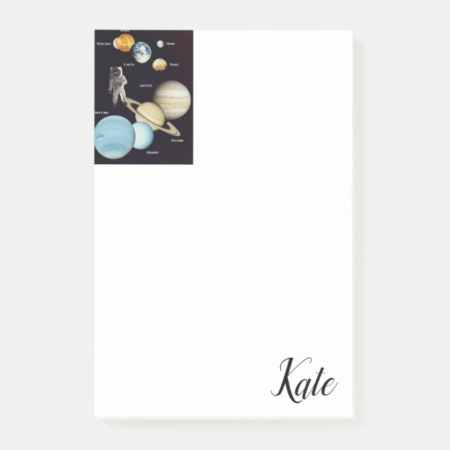 Notes Post-it Planètes (Devant)