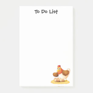 Notes Post-it® Poulet et Œufs