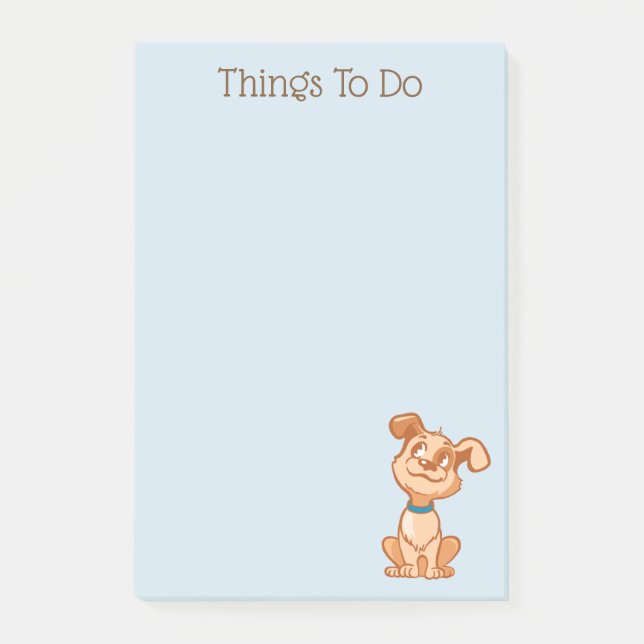 Notes post-it pour chien mignon (Devant)
