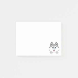 Notes post-it® pour chiens Husky 4 x 3