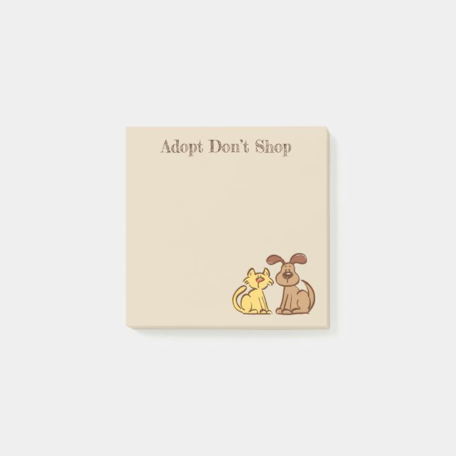 Notes post-it pour le chien et le chat (Devant)