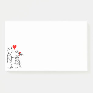 Notes post-it® romantiques en couple