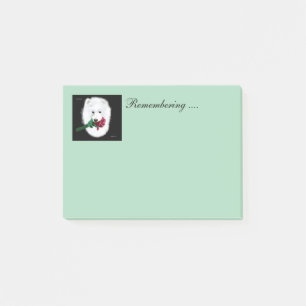 Notes Post-it® Samoyed 4 x 3; Des notes en mémoire