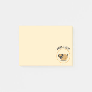 Notes Post-it® sur la vie des chiens Carlin