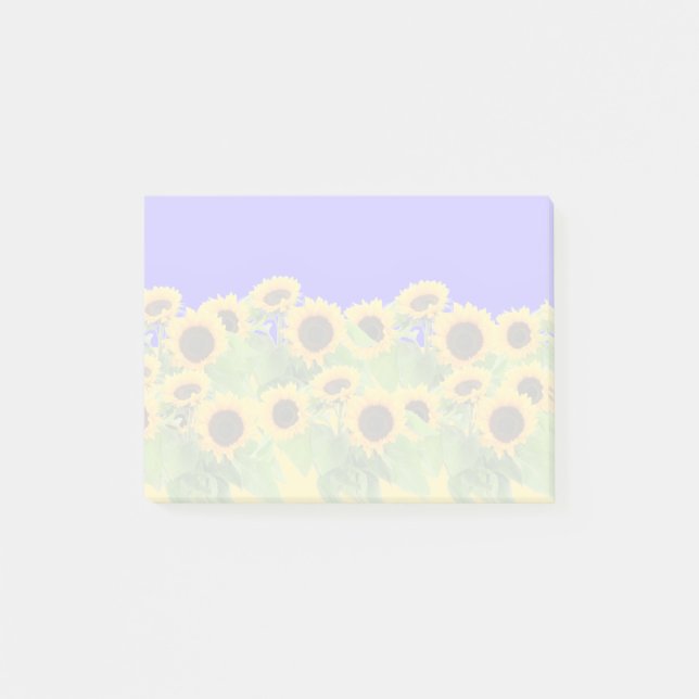 Notes Post-it® tournesols (Devant)
