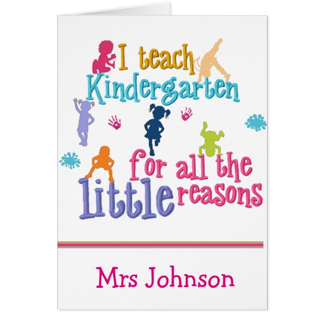 Notes postales personnalisées de l'enseignant (Devant)