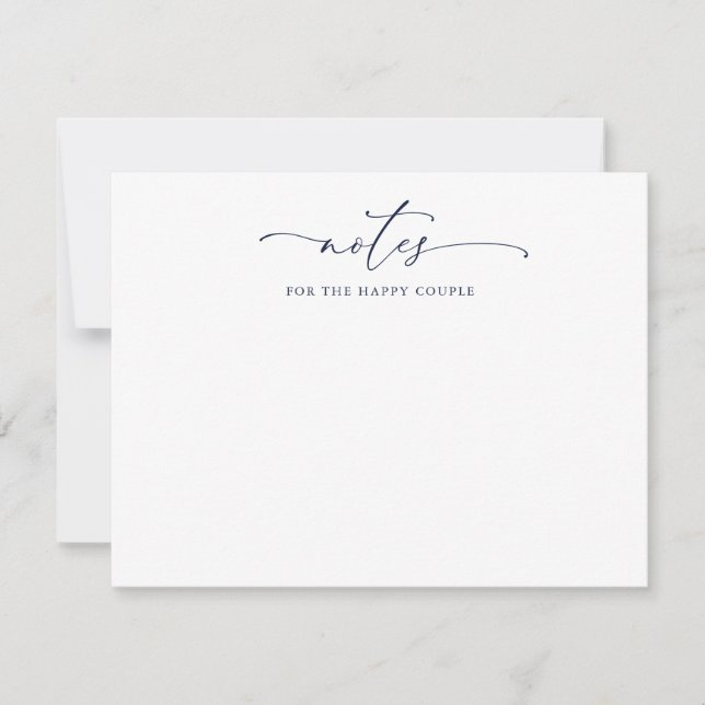 Notes pour la carte conseil Mariage Couple (Devant)
