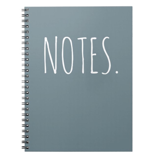 Notes Spiral Notebook (Front)
