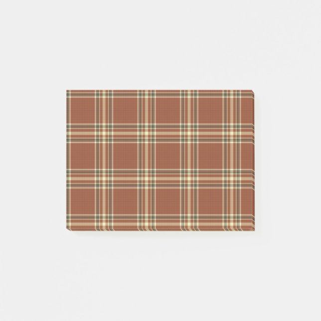 Notes Tartan Post-it® Brown (Devant)