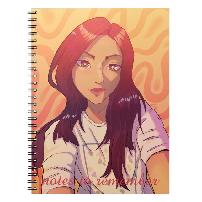 Notes to remember, anime, Red Notebook (Front)