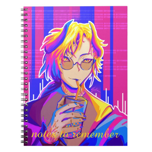 Notes to remember, anime, summer notebook (Front)