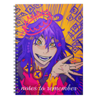 Notes to remember, happy Anime Notebook