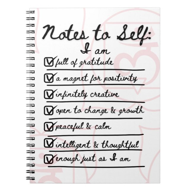 Notes to Self: Root Chakra Affirmations Journal (Front)