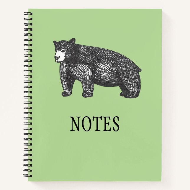 Notes Ursus americanus Black Bear Notebook (Front)