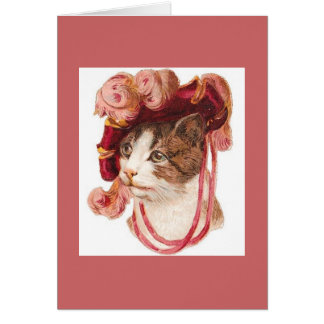 Notes victoriennes vintages de chat