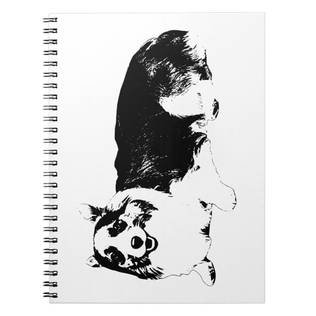 Notes With Corgi Serenity Notebook (Front)