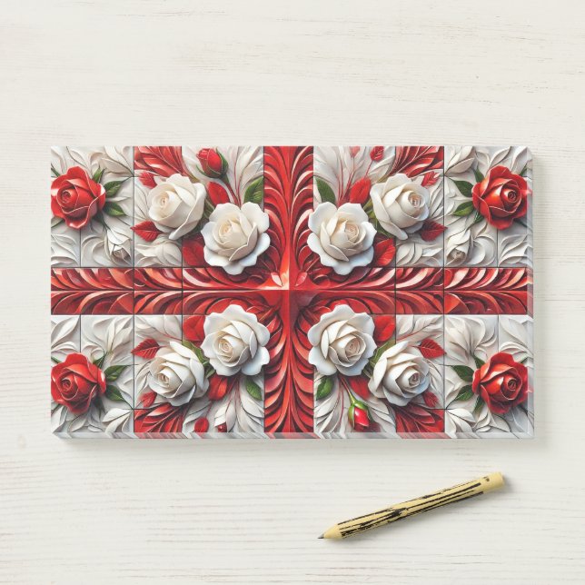 Notes with English Roses (On Desk)