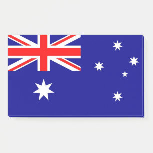 Notes with flag of Australia