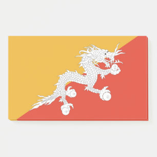 Notes with flag of Bhutan