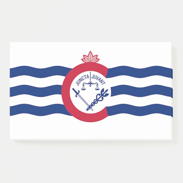 Notes with flag of Cincinnati City, USA (Front)