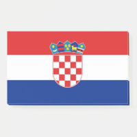 Notes with flag of Croatia