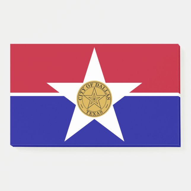 Notes with flag of Dallas, USA (Front)
