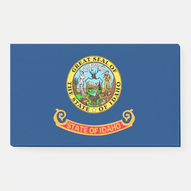 Notes with flag of Idaho, USA (Front)