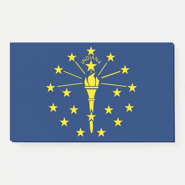 Notes with flag of Indiana, USA (Front)