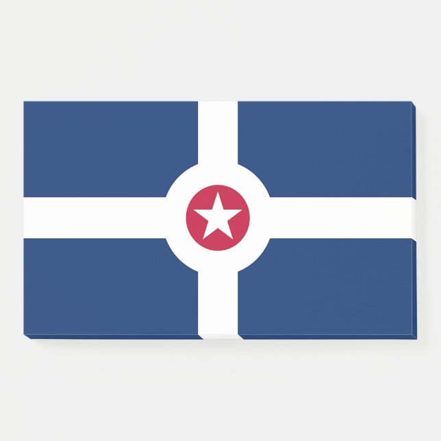 Notes with flag of Indianapolis, USA (Front)