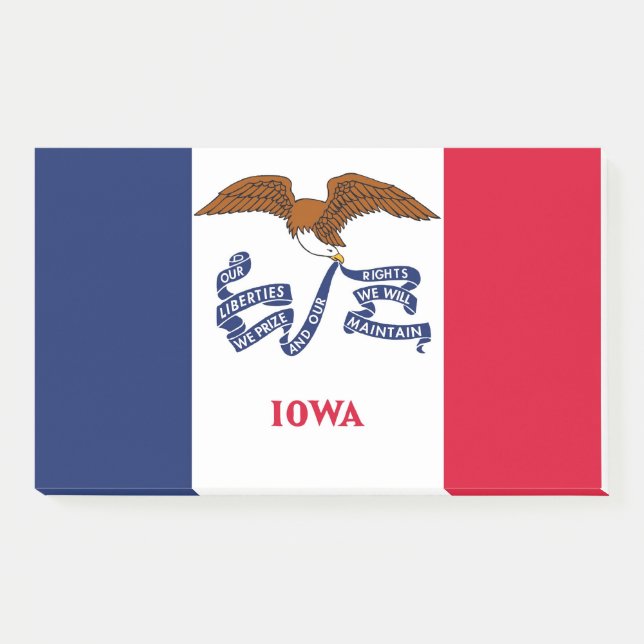Notes with flag of Iowa, USA (Front)