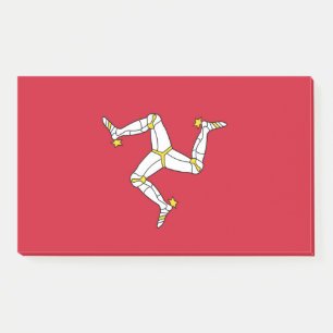 Notes with flag of Isle of Man, UK