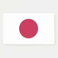 Notes with flag of Japan