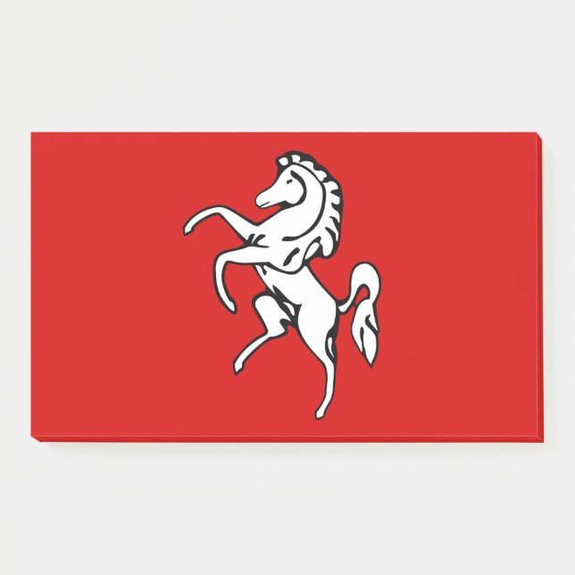 Notes with flag of Kent County, England (Front)