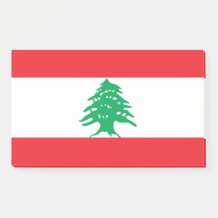 Notes with flag of Lebanon