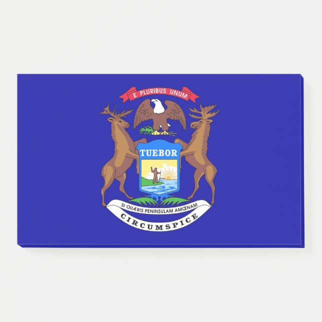 Notes with flag of Michigan, USA (Front)