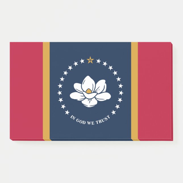 Notes with flag of Mississippi State, USA (Front)