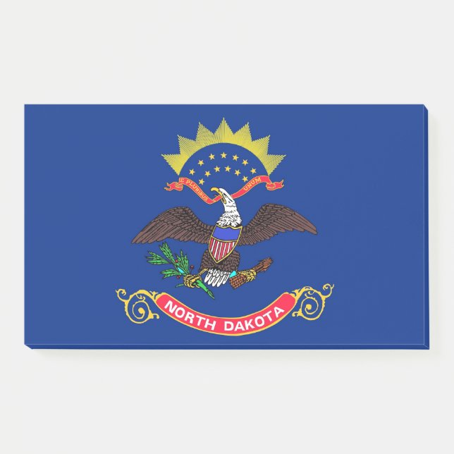 Notes with flag of North Dakota, USA (Front)