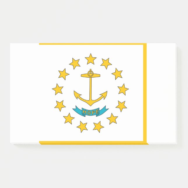 Notes with flag of Rhode Island, USA (Front)