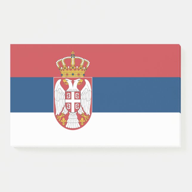 Notes with flag of Serbia (Front)